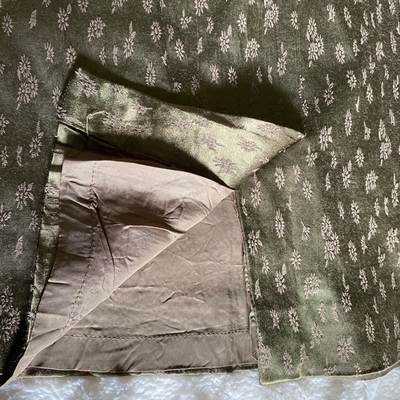 Vintage Jacquard Satin Pencil Skirt - Picture 8 of 8